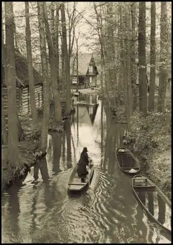 Lehde Lübbenau Spreewald Lübbenau  Ortsteil Lehde Dolzkefließ 1975