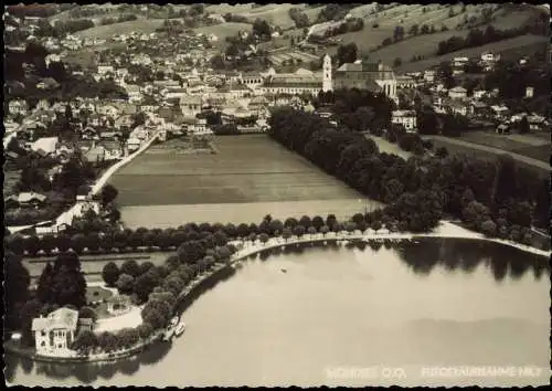 Ansichtskarte Mondsee Luftbild Luftaufnahme MONDSEE FLIEGERAUFNAHME 1950