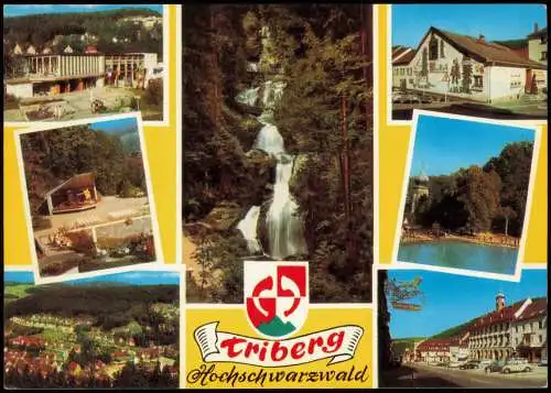 Triberg im Schwarzwald Mehrbildkarte mit Orts- und Umland-Ansichten 1975