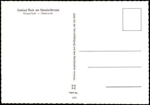 Ansichtskarte Neusiedl am See Seebad Rust am Neusiedlersee 1975