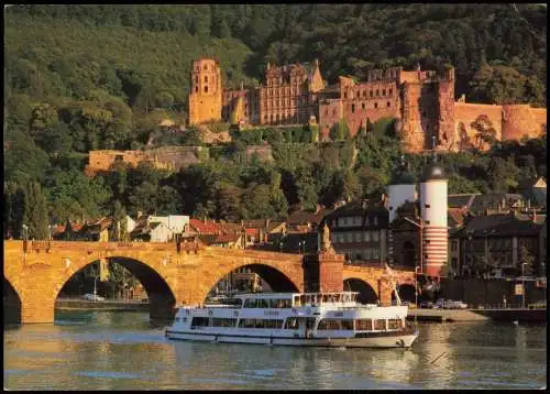 Ansichtskarte Heidelberg Alte Brücke und Schloß 1982