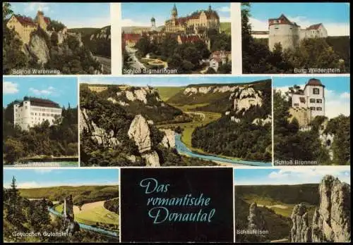 .Baden-Württemberg Mehrbildkarte Ansichten Das romantische Donautal 1975