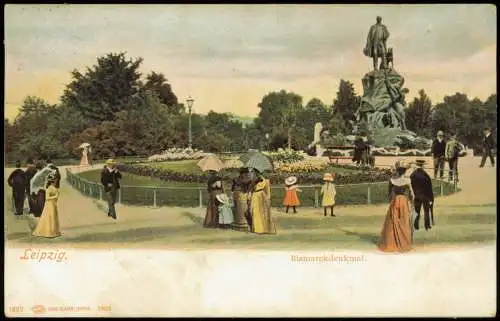 Ansichtskarte Leipzig Partie am Bismarckdenkmal 1906/1903