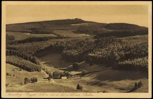 Auersberg Erzgebirge  Blick UNTERKUNFTSHAUS AUERSBERG i. sächs. Erzgebirge 1925