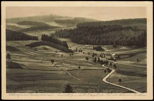 Sosa Erzgebirge Eibenstock Umland-Ansicht Höllengrund Auersberg Ergzebirge 1920