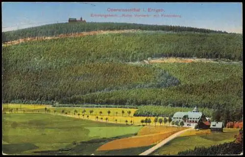 Ansichtskarte Oberwiesenthal Erholungsheim Rotes Vorwerk Fichtelberg. 1933