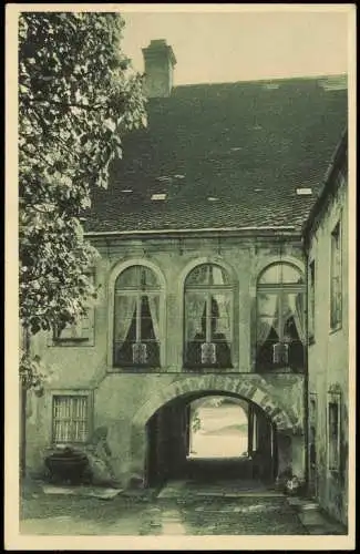 Ansichtskarte Weesenstein (Müglitz) Innerer Schloßhof 1925