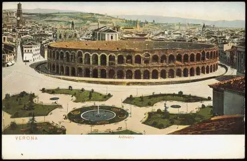 Cartoline Verona Verona Anfiteatro - Stadt 1909