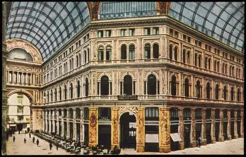 Cartoline Neapel Napoli Galleria Umberto I. 1914