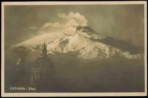 Cartoline Catania Stimmungsbild Etna 1926  Sicilia Sizilien