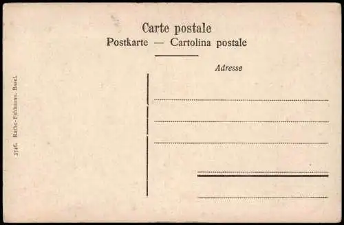 Ansichtskarte Bern (Schweiz) Berne Histor. Museum. Eingangshalle. 1911