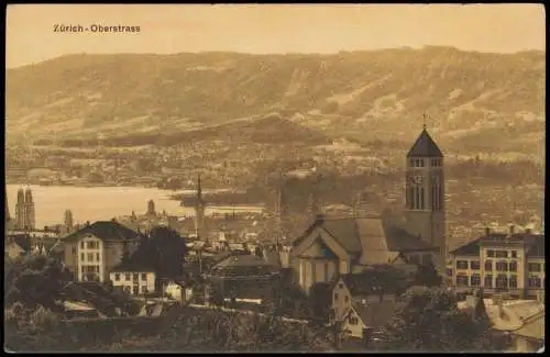 Ansichtskarte Zürich Oberstrass 1912