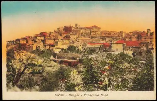 Cartoline Anagni Panorama Nord 1926  Lazio Latium