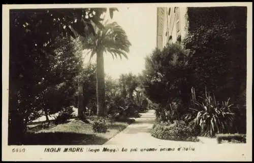 Cartoline .Italien Italia Lago Maggiore isola madre 1928  Italien Italia