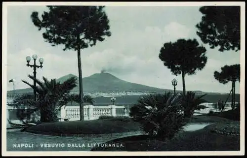 Cartoline Neapel Napoli Vesuv Vesuvio Vesuvius DALLA LITTORANEA. 1930