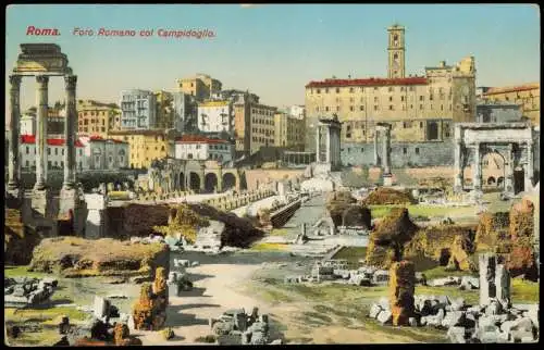 Cartoline Rom Roma Foro Romano / Forum Romanum 1912