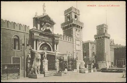 Cartoline Venedig Venezia Entrata dell' Arsenale 1922