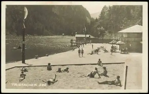 Ansichtskarte Tristach Tristacher See Hütten Bootsanleger 1926  b Lienz Tirol