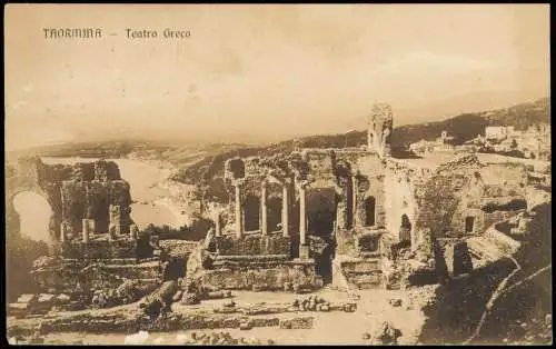 Cartoline Taormina Teatro Greco 1922  Sicilia Sizilien