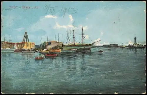 Cartoline Triest Trieste Stara Luka 1913