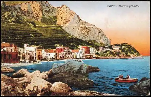 Cartoline Capri Marina grande. 1914  Italien Italia