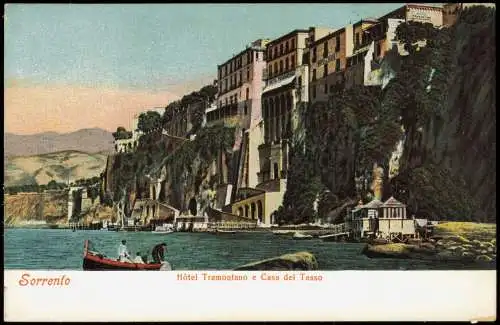 Sorrent (Kampanien) Sorrento Hôtel Tramontano e Casa del Tasso 1908