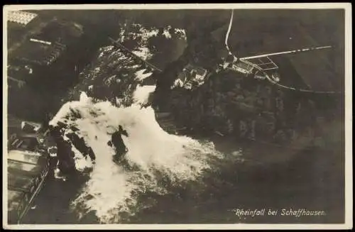 Ansichtskarte Neuhausen am Rheinfall Luftbild Rheinfall 1925