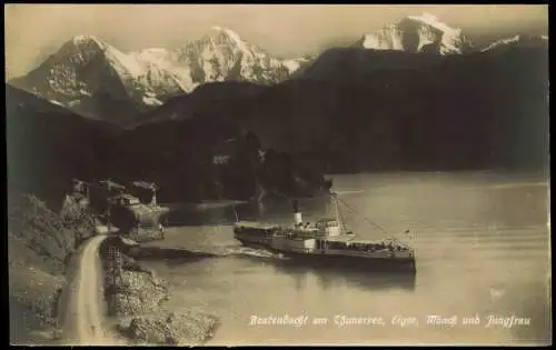 Interlaken Beatenbucht am Thunersee - Eiger, Mönch und Jungfrau 1930