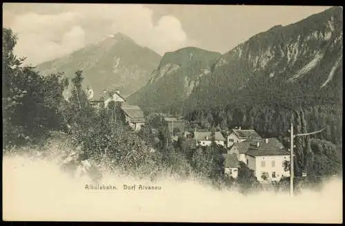 Ansichtskarte Alvaneu-Albula Alvra Albulabahn. Dorf 1912