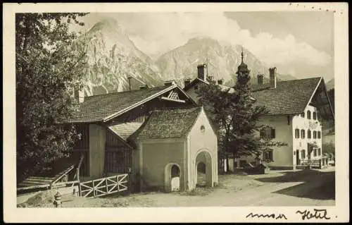 Ansichtskarte Lermoos Hotel Drei Mohren Lermos Tirol 1922