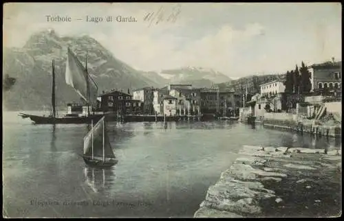 Torbole-Naag-Turbel Nago-Torbole Hafen Porto - Lago di Garda. 1908