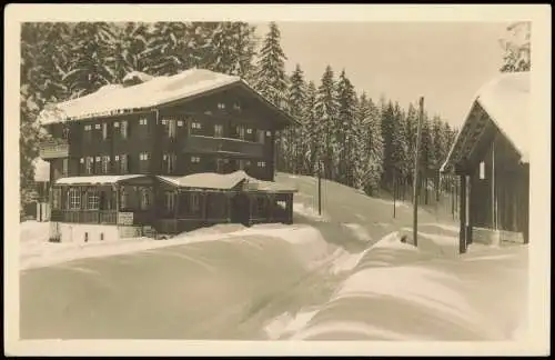 Ansichtskarte Gmünd Zillertal-Gerlos Gasthaus Kühle Rast im Winter 1930