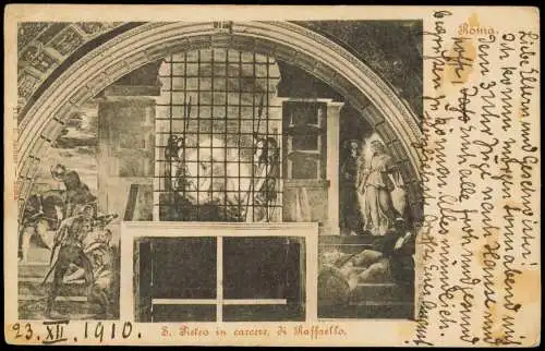 Postcard Vatikanstadt Rom S. Pietro in carcere, di Raffaello 1910