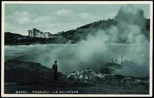 Cartoline Neapel Napoli POZZUOLI LA ZOLFATARA. 1930