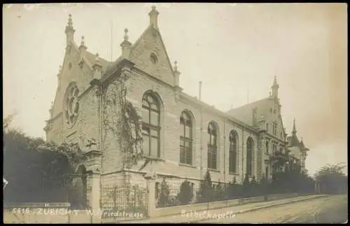 Ansichtskarte Zürich Wilfriedstrasse Bethelkapelle 1917