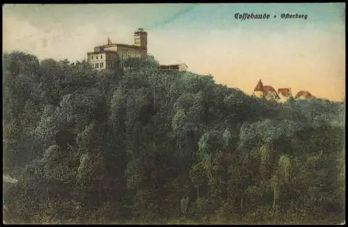 Ansichtskarte Cossebaude-Dresden Ausflugsgaststätte Osterberg 1918