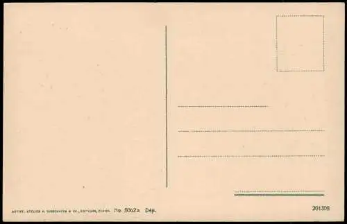 Cartoline Siena Künstlerkarte Pferderennen 1912