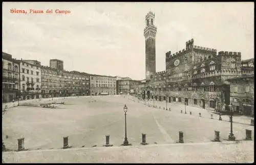 Cartoline Siena Piazza del Campo 1912