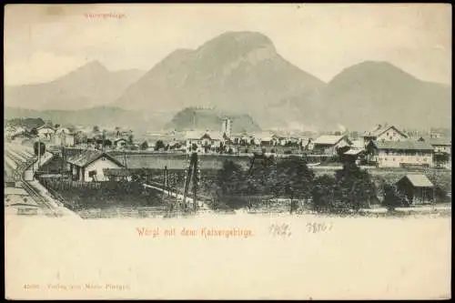 Ansichtskarte Wörgl Stadtpartie Bahnhof 1902  Tirol