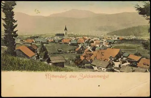 Ansichtskarte Bad Mitterndorf Stadtpartie 1908