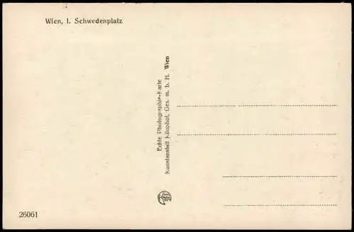 Ansichtskarte Wien Schwedenplatz 1930