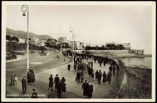 Cartoline Genua Genova (Zena) Lido d'Albaro - Fotokarte 1930