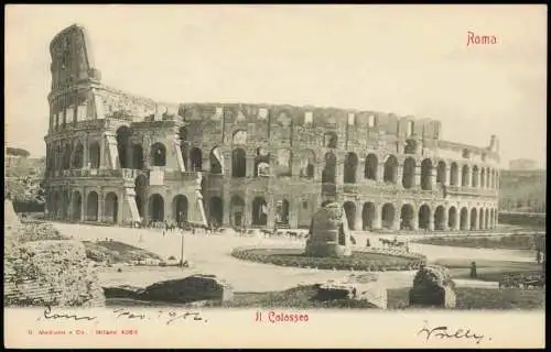 Cartoline Rom Roma Kolosseum Colosseo Amphitheatrum Flavium 1902