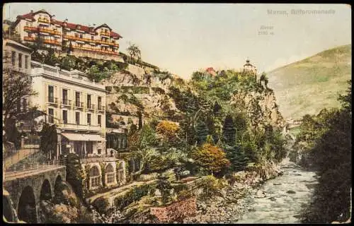 Cartoline Meran Merano Gilfpromenade 1914