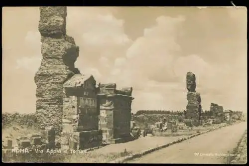 Cartoline Rom Roma Via Appia Tombe 1925