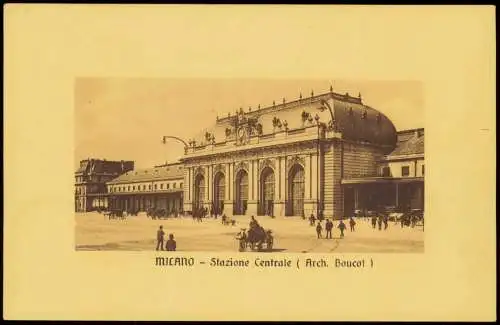 Cartoline Mailand Milano Stazione Centrale Hauptbahnhof 1912