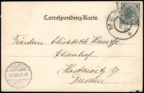 Cartoline Meran Merano Partie am Pulverthurm 1904