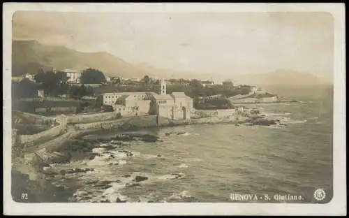 Cartoline Genua Genova (Zena) S. Giuliano - Fotokarte 1929