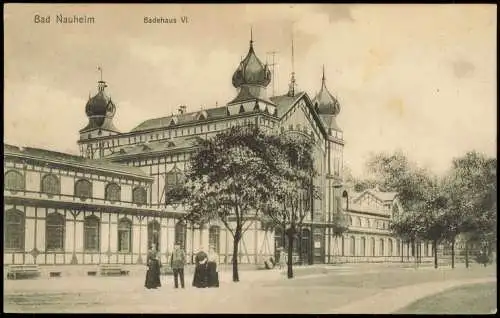 Ansichtskarte Bad Nauheim Badehaus VI 1909