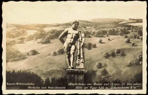 Bad Wilhelmshöhe-Kassel Fotokunst Herkules und Habichtswald 1937